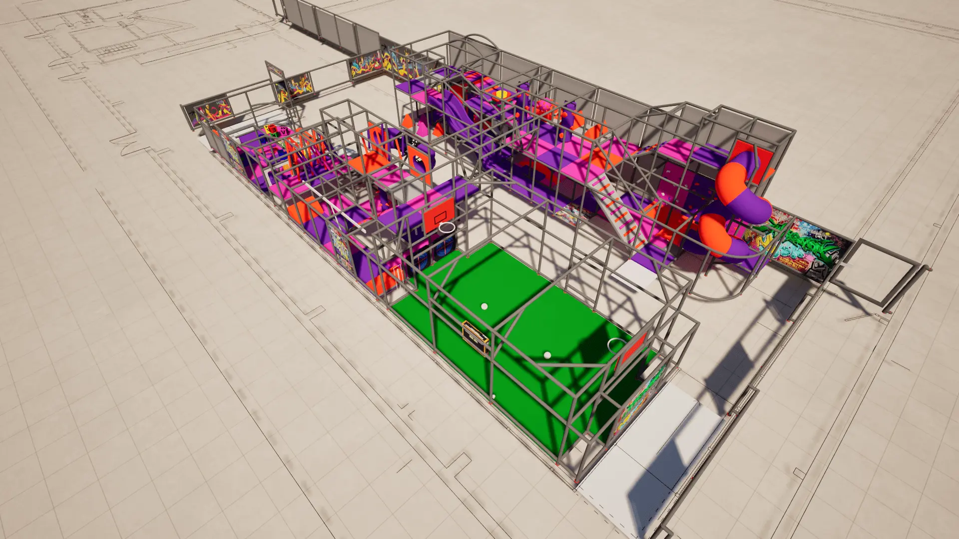 Kings Park Concept Drawing